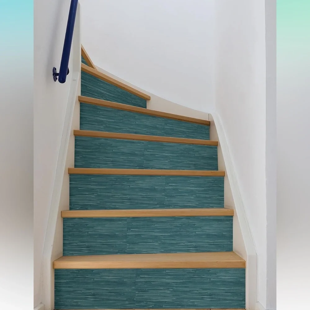 🔥NUWALLPAPER Textured Surface Grassweave Steel Blue NU2874 Peel & Stick NIOB